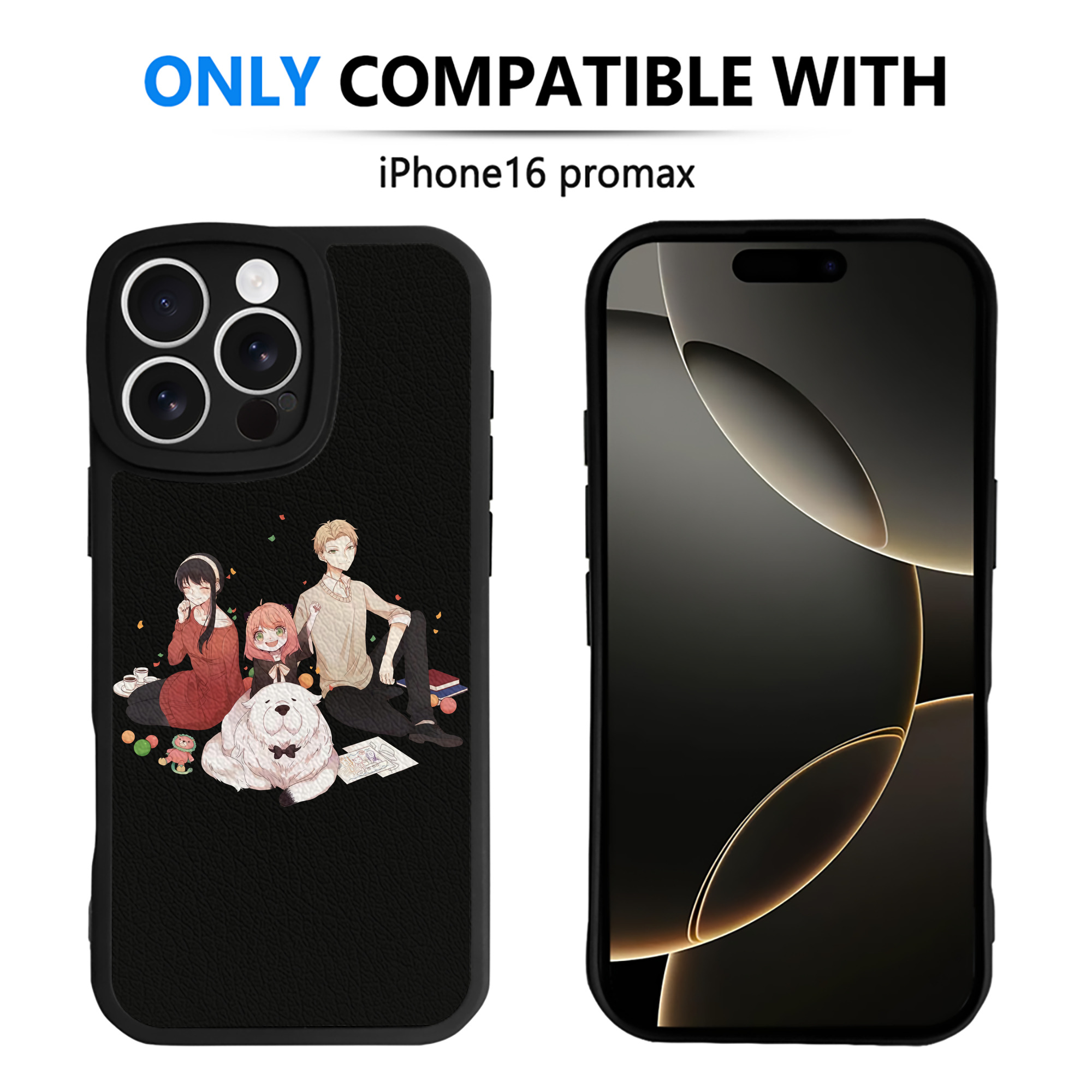 （画像用） SPY×FAMILY间谍家家酒 【iPhone 16シリーズ対応】シリコンスマホケース（レザー調） 材質：シリコン
